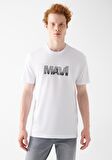 Mavi Logo Baskılı Beyaz Tişört 0610948-620