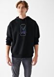 Mavi Logo Baskılı Siyah Sweatshirt 0610958-900