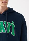 Mavi Logo Baskılı Lacivert Sweatshirt 067149-29743