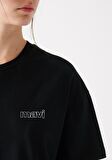 Mavi Logo Baskılı Siyah Tişört 1611309-900