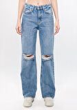 California Gölgeli Açık Mavi Street Jean Pantolon 1010125-83757