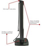 Mirkraft Nobility 2500 W Termostatlı Dış Mekan Elektrikli Kule Tipi Infrared Isıtıcı 35 m2