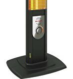 Mirkraft Mate 2500 W Termostatlı Dış Mekan Elektrikli Kule Tipi Infrared Isıtıcı 35 m2