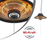 Mirkraft 2000 W Termostatlı Elektrikli Tavan Tipi Infrared Isıtıcı 12 m2