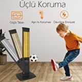 Mirkraft Future 2500 W Termostatlı Dış Mekan Elektrikli Kule Tipi Infrared Isıtıcı 35 m2