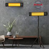 MirKraft Grade Karbon Elektrikli Isıtıcı,Tripod Ayaklı,Uzaktan Kumandalı 2500W