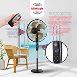 MirKraft FS-K5018 Stand Fan Vantilatör Uzaktan Kumandalı 18''
