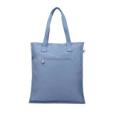 Smart Bags Büyük Boy Krinkıl Kumaş Omuz Çantası BC 3076 - Jeans Mavi