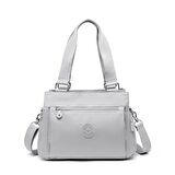 Smart Bags Kadın Omuz Çantası Krinkıl Kumaş 1125 A.Gri