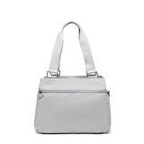 Smart Bags Kadın Omuz Çantası Krinkıl Kumaş 1125 A.Gri