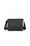Smart Bags Krinkıl Siyah Kadın Çapraz Askılı Çanta SMB MT-3129