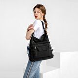 Hem Sırt Hem de Omuz Kadın Çantası Smart Bags 1205 A.Yeşil