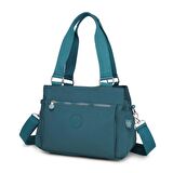 Krinkıl Kumaş Kadın Omuz Çantası Smart Bags 1125 K.Yeşil