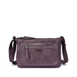 Yıkama Deri Askılı Postacı Kadın Çantası 21-K Barcelona 1895