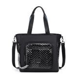 Smart Bags Parlak Kumaş Çapraz Askılı Kadın Omuz Çantası 3246