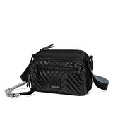 Smart Bags Parlak Kumaş Çapraz Askılı Kadın Postacı Çantası 3249
