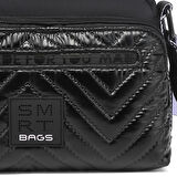 Smart Bags Parlak Kumaş Çapraz Askılı Kadın Postacı Çantası 3249