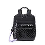 Smart Bags Parlak Kumaş Küçük Boy Askılı Kadın Sırt Çantası 3250