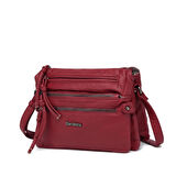 Yıkama Deri Askılı Kadın Postacı Çantası 21K Barcelona 1920