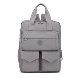 Büyük Boy Krinkıl Kumaş Sırt Çantası Smart Bags 1175