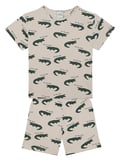 Timsah Kısa Kollu Tshirt Şort Pijama Takımı