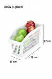 Organizers Buzdolabı Dolap İçi Düzenleyici Organizer 10 Adet Jumbo Boy ORG-23