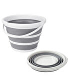3'lü Set Katlanır Bebek Küvet Seti Bebek Banyo Küveti 50 Litre Katlanır Kova 12,8 Litre Maşrapa Set