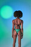 Kontrast Biyeli Emma Bikini Üstü Yeşil