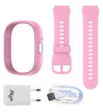Wiky Watch 5 Plus Kasa Kordon Pembe Set + Adaptör & Şarj Kablosu