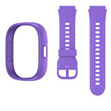 Wiky Watch 5 Plus Kasa Kordon Mor Set + Adaptör & Şarj Kablosu Renkli Koruma, Tam Donanım!