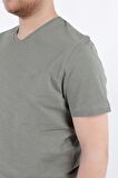 Cazador 4601 Erkek V Flamlı T-Shirt