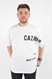 4072 Cazador Erkek  T-shirt BEYAZ