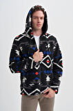 Cazador ERKEK PELUŞ SWEAT TAM FERMUAR HIRKA 5094 SİYAH
