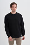 Cazador ERKEK OS CAZ 5229 3 İPLİK SWEAT SIYAH