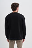 Cazador ERKEK OS CAZ 5229 3 İPLİK SWEAT SIYAH