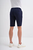 Cazador Slim Fit Dar Paça Keten Bermuda Şort 6108