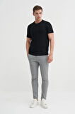 Cazador Slim Fit Bisiklet Yaka Örme Düz Tişört