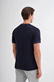 Cazador Polo Yaka Regular Fit Örme Dokulu Tişört Lacivert 4207 