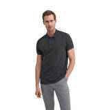 Erkek Polo Yaka Slim Fit Düz Pamuklu Tişört 4613