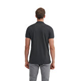 Erkek Polo Yaka Slim Fit Düz Pamuklu Tişört 4613