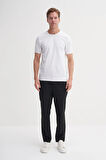 Cazador Erkek Beyaz Caz 4618 Stn Bis. T-shirt Tshirt 