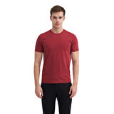 Erkek Slim Fit Bisiklet Yaka Pamuklu Düz Tişört 4623