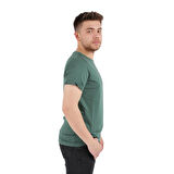 Erkek Slim Fit Bisiklet Yaka Pamuklu Düz Tişört 4623