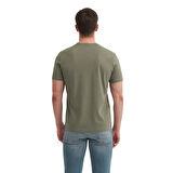 Erkek Slim Fit Bisiklet Yaka Pamuklu Düz Tişört 4623