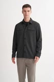 Kalın Pike Kumaş Premium Polo Yaka Regular Fit Sweat Gömlek