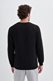 Caz 51930 Bıs.Yk. Sweatshirt,Siyah,L