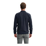 Regular Fit Kalın Polar Dik Yaka Fermuarlı Sweatshirt-53200