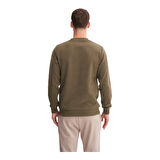 Erkek Slim Fit Pamuk Karışımlı Selanik Örgü Sweatshirt 56400 