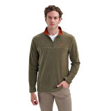 Yarım Balıkçı Yaka Kalın Polar Regular Fit Sweatshirt-56320