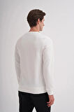 Cazador Ekru Erkek Bisiklet Yaka Sweatshirt 51520